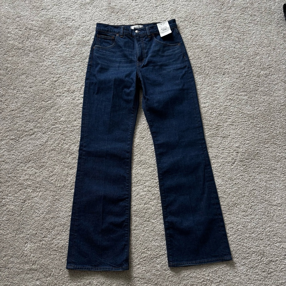 NWT Madewell Relaxed Bootcut Indigo Wash Jeans Size 27